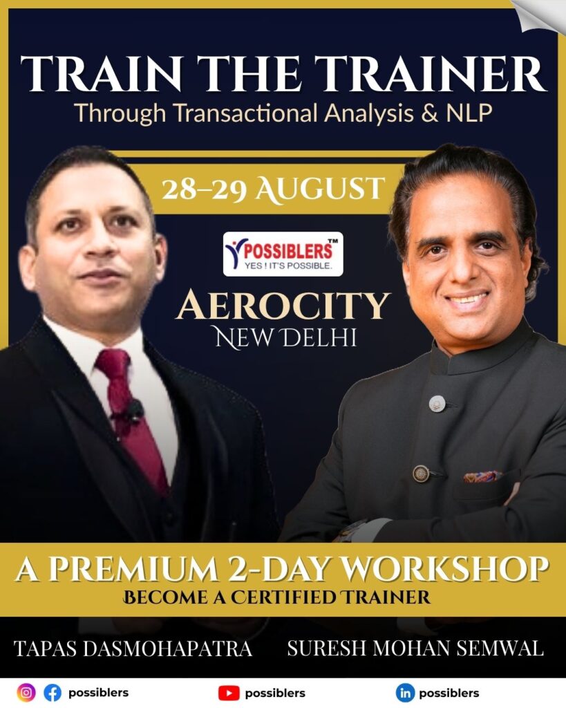 Train the Trainer Program through TA & NLP -by Suresh Mohan Semwal and Tapas Dasmohapatra